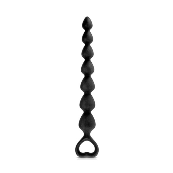 Chapelet plug anal noir 27cm 